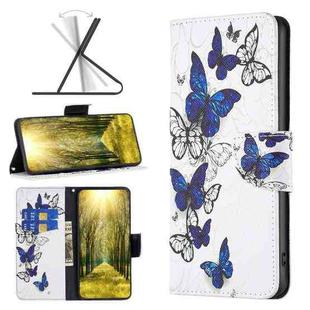 For Xiaomi 13 Lite / Civi 2 Colored Drawing Leather Phone Case(Butterflies)