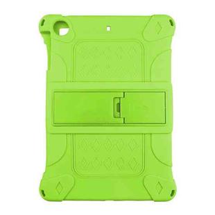 For iPad mini 5 / 4 All-inclusive Silicone Shockproof Tablet Case with Holder(Green)