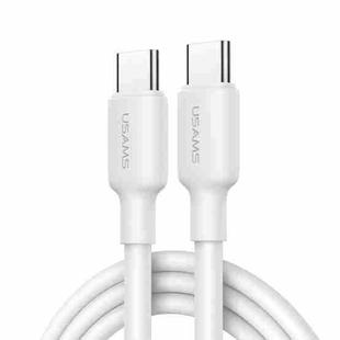 USAMS US-SJ613 U84 PD100W USB-C / Type-C to USB-C / Type-C Charging Data Cable, Cable Length:1m(White)