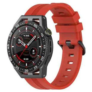 For Coros Apex 46mm/Apex Pro / Ticwatch Pro 3 22mm Vertical Solid Color Silicone Watch Band(Red)