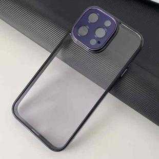 For iPhone 14 Platinum Series Ultra-thin Transparent Phone Case(Purple)