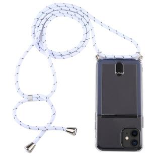 For iPhone 11 Transparent TPU Protective Case with Lanyard & Card Slot(Transparent)