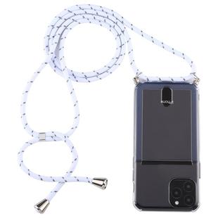 For iPhone 11 Pro Transparent TPU Protective Case with Lanyard & Card Slot(Transparent)