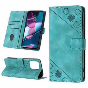 For Motorola Edge+ 2023 Skin-feel Embossed Leather Phone Case(Green)