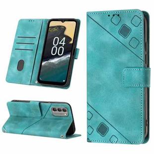For Nokia G400 Skin-feel Embossed Leather Phone Case(Green)