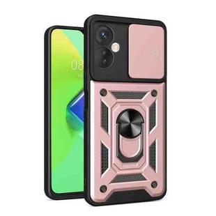 For Tecno Spark 9 Pro Sliding Camera Cover Design Phone Case(Rose Gold)