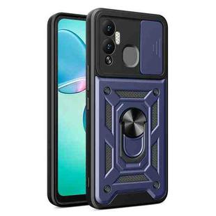 For Infinix Hot 12 Play Sliding Camera Cover Design Phone Case(Blue)