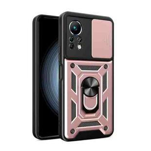 For Infinix Note 11 4G Sliding Camera Cover Design Phone Case(Rose Gold)
