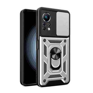 For Infinix Note 11 4G Sliding Camera Cover Design Phone Case(Silver)