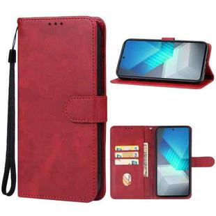 For vivo iQOO Neo7 India Leather Phone Case(Red)