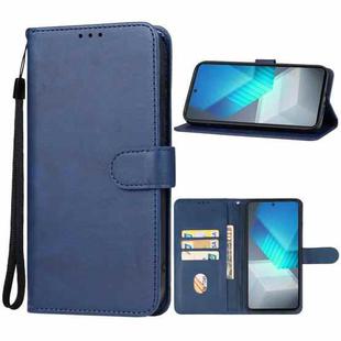 For vivo iQOO Neo7 India Leather Phone Case(Blue)