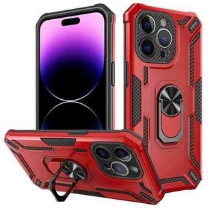 For iPhone 14 Pro Warship Armor 2 in 1 Shockproof Phone Case(Red)