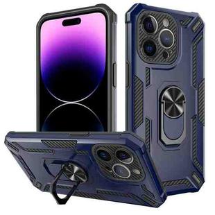 For iPhone 14 Pro Max Warship Armor 2 in 1 Shockproof Phone Case(Royal Blue)