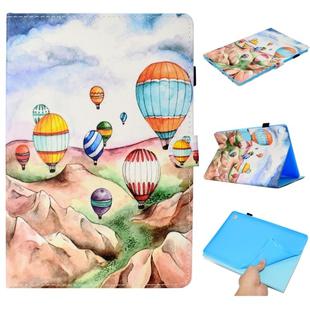 For Huawei MediaPad M5 10 Painted Horizontal Flat Leather Case with Sleep Function & Card Slot & Buckle Anti-skid Strip & Bracket & Wallet(Balloon)