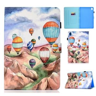 For Huawei MediaPad M6 10.8 Painted Horizontal Flat Leather Case with Sleep Function & Card Slot & Buckle Anti-skid Strip & Bracket & Wallet(Balloon)