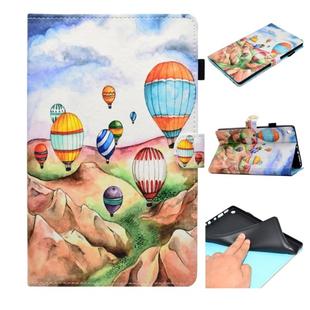 For Kindle Fire HD 8 2016 / 2017 Painted Horizontal Flat Leather Case with Sleep Function & Card Slot & Buckle Anti-skid Strip & Bracket & Wallet(Balloon)
