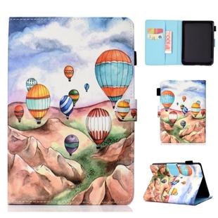 For Kindle Paperwhite 4 (2018) Painted Horizontal Flat Leather Case with Sleep Function & Card Slot & Buckle Anti-skid Strip & Bracket & Wallet(Balloon)