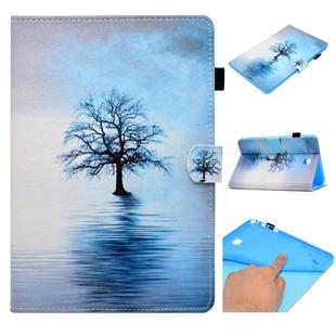 For Galaxy Tab A 8.0 (2015) T350 Painted Horizontal Flat Leather Case with Sleep Function & Card Slot & Buckle Anti-skid Strip & Bracket & Wallet(Tree in Water)