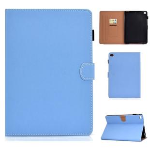 For iPad Air / iPad Air 2 / iPad 9.7 (2018 & 2017) Solid Color Tablet PC Universal Magnetic Horizontal Flip Leather Case with Card Slots & Holder(Blue)