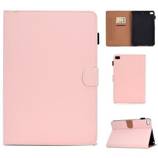 For iPad Mini 4 / Mini 3 / Mini 2 / Mini Solid Color Tablet PC Universal Magnetic Horizontal Flip Leather Case with Card Slots & Holder(Pink)
