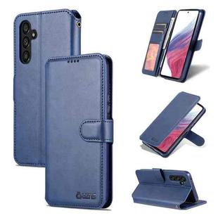 For Samsung Galaxy A54 5G AZNS Calf Texture Horizontal Flip Leather Phone Case(Blue)