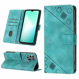 For Infinix Hot 11 Play / Hot 10 Play / Hot 9 Play Skin-feel Embossed Leather Phone Case(Green)