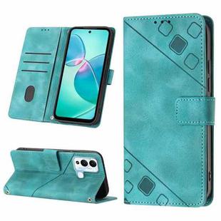 For Infinix Hot 12 Play / Hot 12 Play NFC Skin-feel Embossed Leather Phone Case(Green)