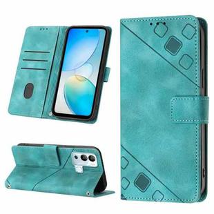 For Infinix Hot 12i X665 Skin-feel Embossed Leather Phone Case(Green)