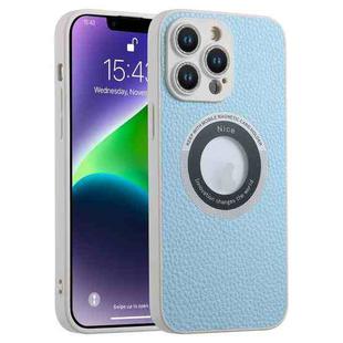 For iPhone 13 Pro Max Glitter Lens MagSafe Magnetic Phone Case(Light Blue)