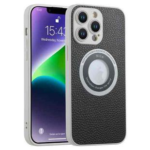 For iPhone 11 Glitter Lens MagSafe Magnetic Phone Case(Black)