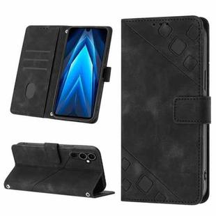 For Tecno Pova Neo 2 LG6n Skin-feel Embossed Leather Phone Case(Black)