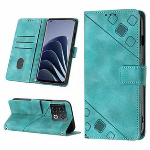 For OnePlus 10 Pro 5G Skin-feel Embossed Leather Phone Case(Green)