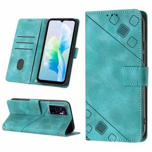 For vivo S10e 5G / V23e 4G&5G / Y75 4G Skin-feel Embossed Leather Phone Case(Green)