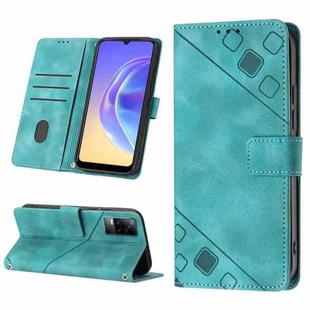 For vivo V20 / V21e 4G / Y73 2021 Skin-feel Embossed Leather Phone Case(Green)