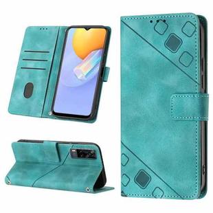 For vivo Y51 2020 / Y31 2021 / Y51a / Y53s 4G Skin-feel Embossed Leather Phone Case(Green)