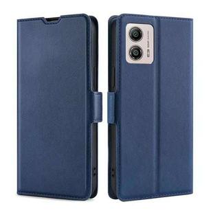 For Motorola Moto G53 5G/G13 4G/G23 4G Ultra-thin Voltage Side Buckle Horizontal Flip Leather Phone Case(Blue)