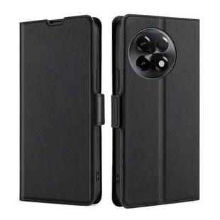 For OnePlus Ace 2/11R Ultra-thin Voltage Side Buckle Horizontal Flip Leather Phone Case(Black)