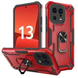 For Xiaomi 13 Warship Armor 2 in 1 Shockproof Phone Case(Red)