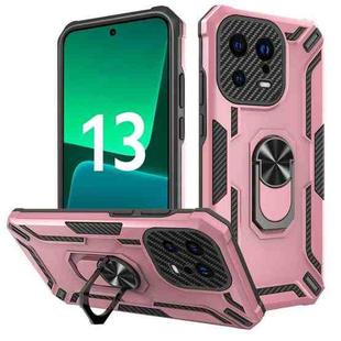 For Xiaomi 13 Warship Armor 2 in 1 Shockproof Phone Case(Rose Gold)