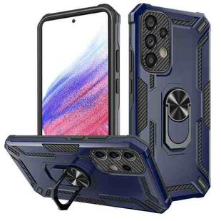 For Samsung Galaxy A53 5G Warship Armor 2 in 1 Shockproof Phone Case(Royal Blue)