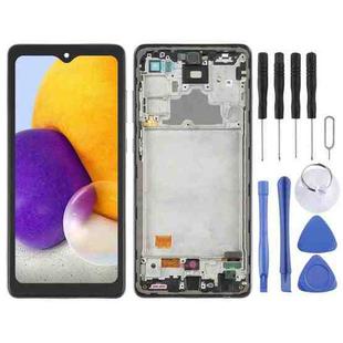 6.36 inch OLED LCD Screen for Samsung Galaxy A72 SM-A725 6.33 inch Digitizer Full Assembly with Frame(Black)