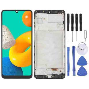 For Samsung Galaxy M32 SM-M325 OLED LCD Screen for Digitizer Full Assembly with Frame