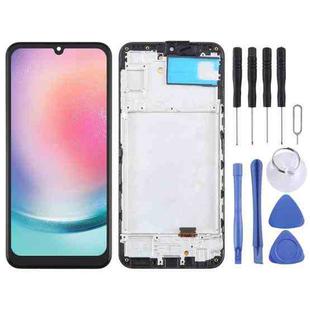 For Samsung Galaxy A24 SM-A245F 6.36inch OLED LCD Screen for Digitizer Full Assembly with Frame