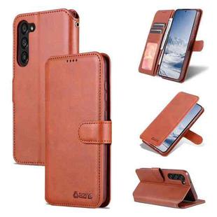 For Samsung Galaxy S23 5G AZNS Calf Texture Horizontal Flip Leather Phone Case(Brown)