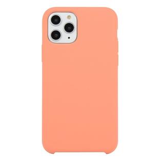 For iPhone 11 Pro Solid Color Solid Silicone  Shockproof Case (New Pink)