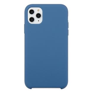 For iPhone 11 Pro Solid Color Solid Silicone  Shockproof Case (Ice Blue)