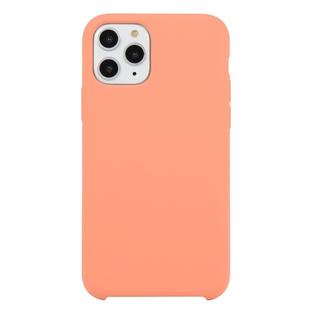 For iPhone 11 Pro Max Solid Color Solid Silicone  Shockproof Case (New Pink)