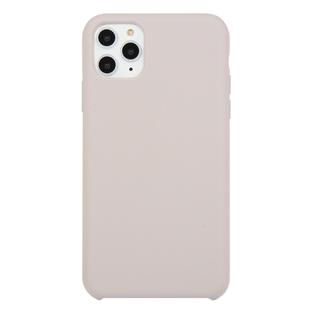 For iPhone 11 Pro Max Solid Color Solid Silicone  Shockproof Case(Lavender Purple)