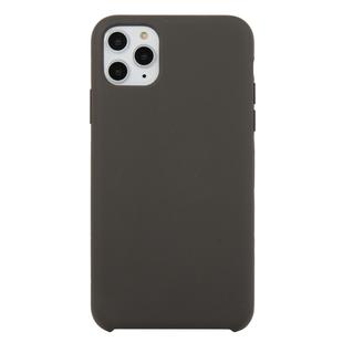 For iPhone 11 Pro Max Solid Color Solid Silicone  Shockproof Case(Cocoa)