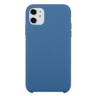 For iPhone 11 Solid Color Solid Silicone  Shockproof Case (Ice Blue)